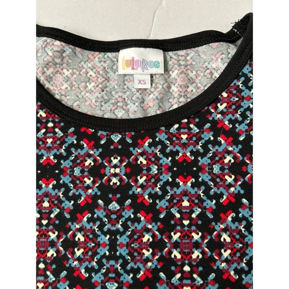 LuLaRoe Women’s Irma Tunic T-Shirt Top Size XS Multi Geo - Picture 3 of 6